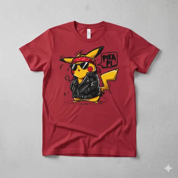 PIKA PI  CARTOON TSHIRT