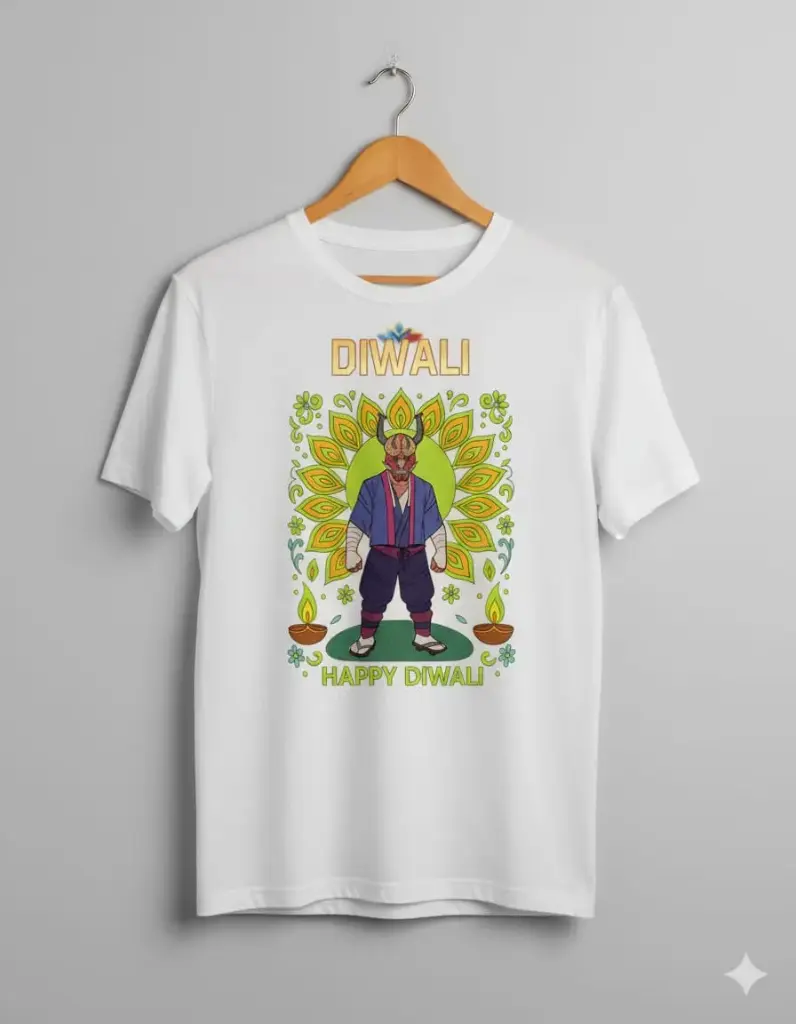 Diwali white T-shirt